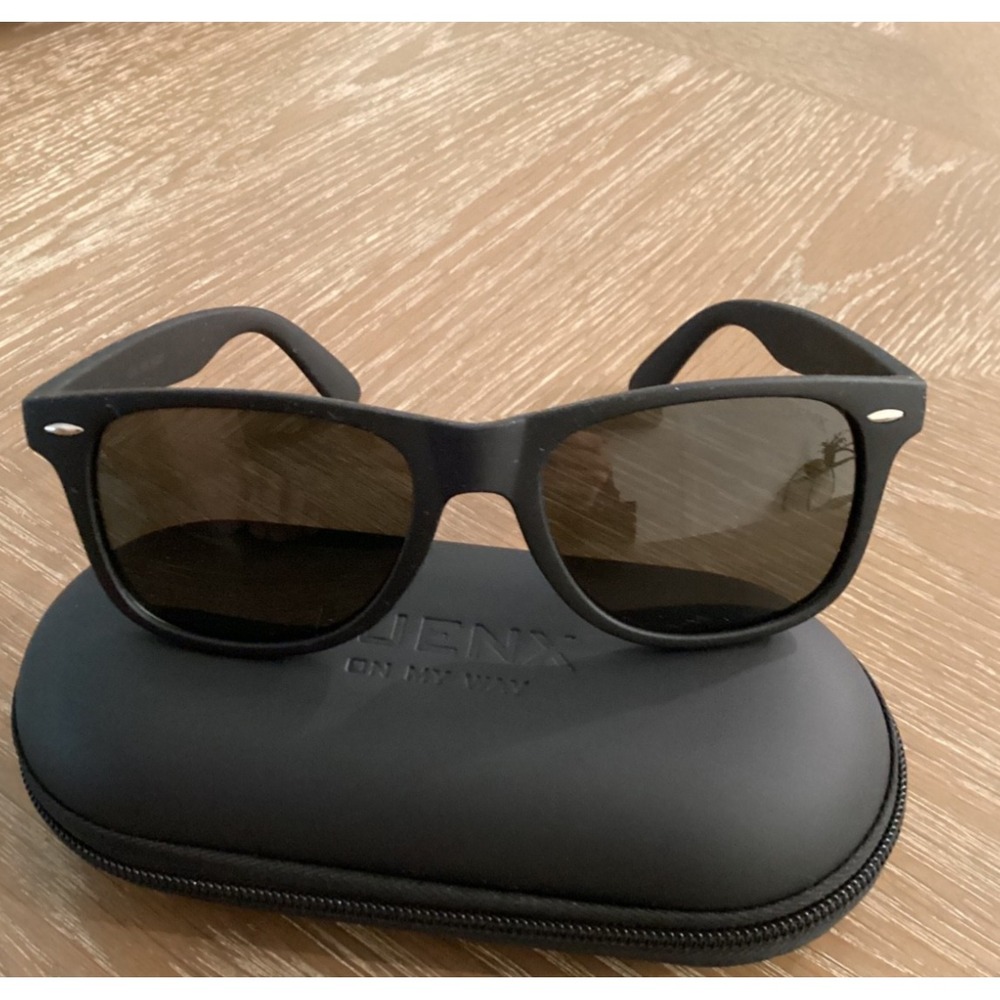 Luenx Unisex Black Matte  Sunglasses w/ Case -  2508 Perfect Condition